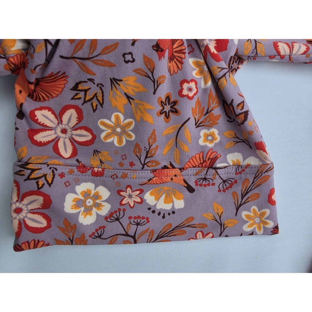 Boho Floral Bird Pajama Set Women M Duluth Trading Long Sleeve Lounge Pants PJs - Picture 6 of 8